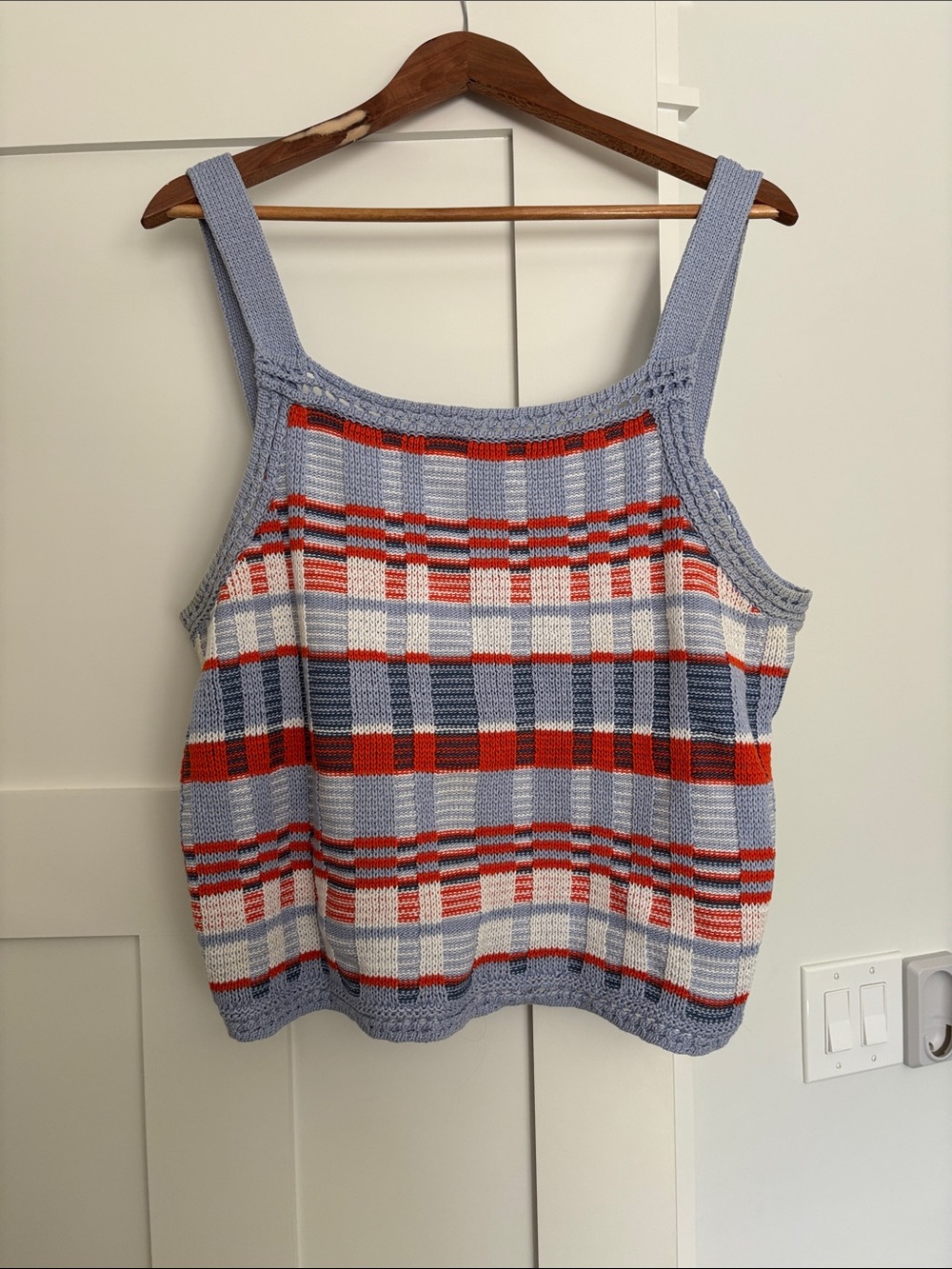 Knit Plaid Tank